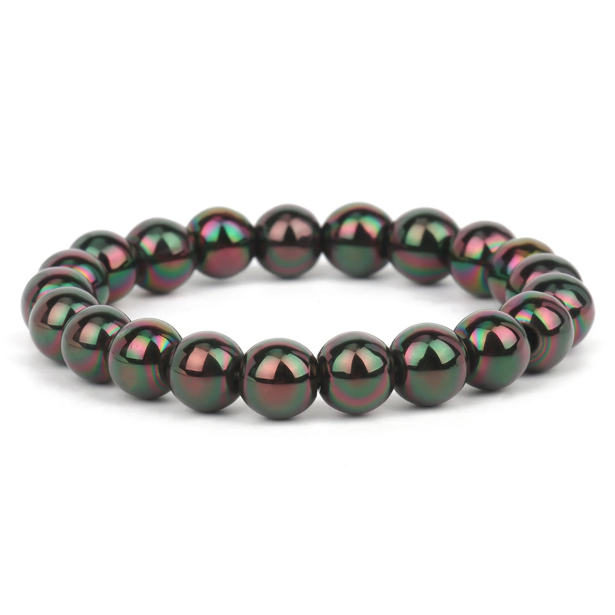 Unisex Magnetic Hematite wristband therapy bracelet for everyday use, balanced jewelry styling, and casual wardrobe pairing.