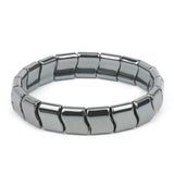 Unisex Magnetic Therapy Bracelet with hematite beads for daily accessorizing, casual outfit coordination, and regular wristwear use.