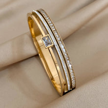 Slavena Luxe unisex open cuff bracelet in stainless steel for comfortable daily wear, stacking, and contemporary style.
