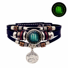 Starry Sky Zodiac Leather Bracelet unisex bracelet for astrology fashion, daily use, and modern casual accessorizing.