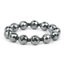 Unisex therapy bracelet with magnetic hematite beads for daily wristwear, minimalist fashion styling, and routine accessory use.