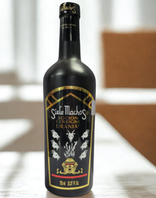 Urania Siete Machos Cologne 750ml bottle for prayer, blessing rituals, and spiritual cleansing practice.