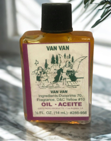 Van Van Wish Oil spiritual oil bottle for luck work, making wishes, and focused manifestation use.