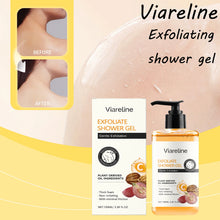 Viareline Exfoliating & Moisturizing Body Shower Gel 100ml main product shot with packaging.