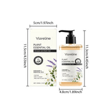 Viareline Floral Scent Body Wash Gel 100ml bottle with product dimensions on white background.