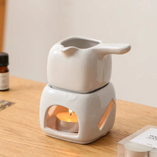 Vintage Ceramic Tea Warmer & Incense Burner ceramic vessel for aromatherapy incense use and keeping tea warm on a table or tray.