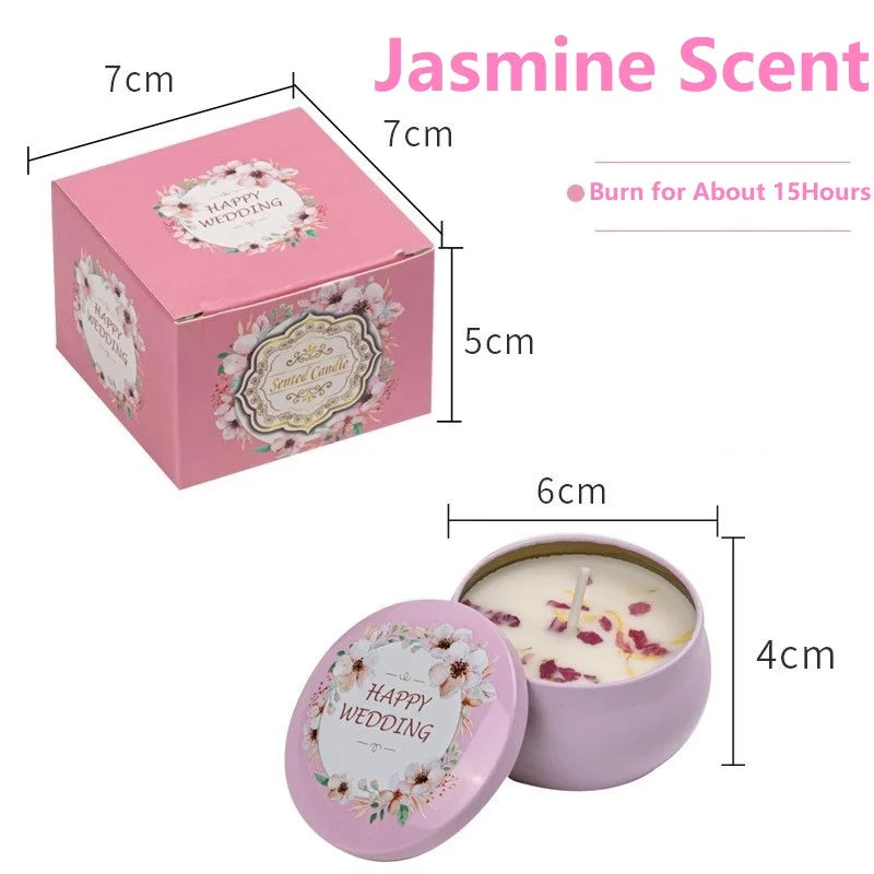 Vintage decorative soy wax jar candles for home styling, scent diffusion, and relaxing evening use.