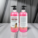 Vitamin C AHA Body Lotion & Shower Gel bottle for soft skin cleansing, exfoliating care, and daily moisturizing use.