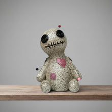 Voodoo Doll cone incense burner for burning incense cones during ritual and altar use, front view