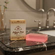 Vterly Dark Black Collagen Soap bar with packaging for daily face and body brightening cleanse.