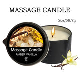 Warm oil massage candle for luxury body care, relaxation massage, and stress relief at home.