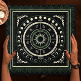 Magic Runes altar cloth washable fabric cover for altar table setup, rune work, and daily spiritual practice.