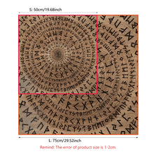Magic Runes altar cloth washable fabric cover for divination work, ritual practice, and altar decoration.