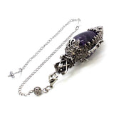 Water Drop Crystal Pendulum Pendant for dowsing, divination, and energy work.