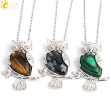 Water-drop owl stone pendant jewelry for personal styling, nature-themed fashion, and meaningful gift use.