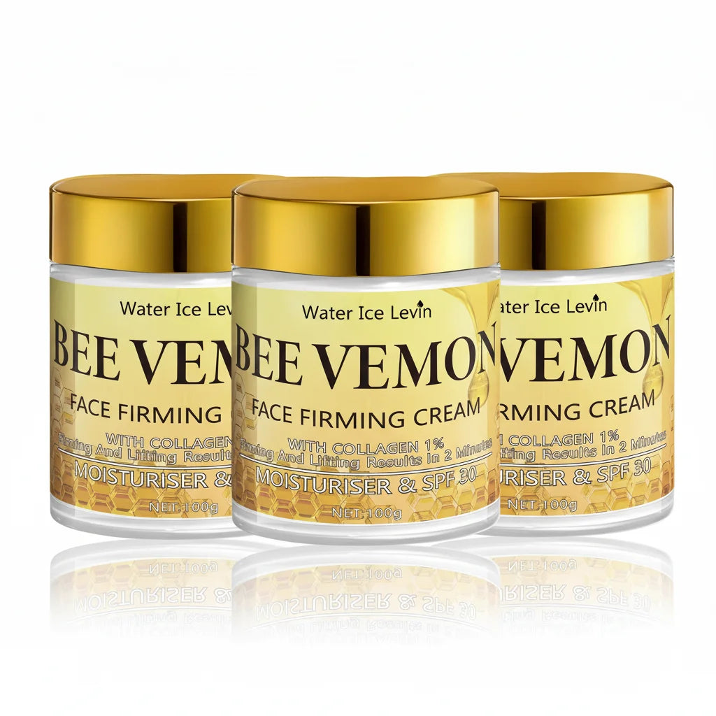 Water Ice Levin Bee Venom anti-aging face moisturizer with SPF30 for firming, nourishing, and protecting skin daily.