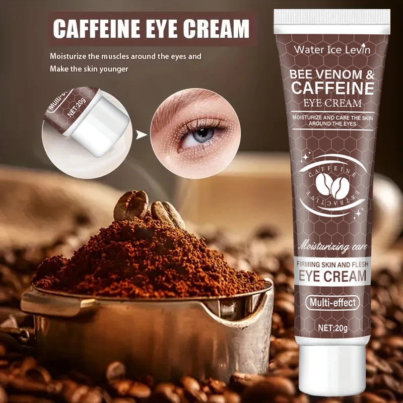 Water Ice Levin caffeine and bee venom firming eye cream for hydrating, firming, and soothing delicate skin around the eyes.
