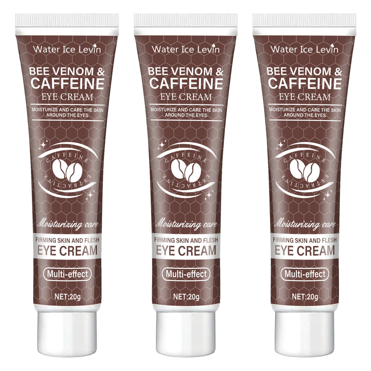 Water Ice Levin caffeine under-eye cream for firming loose-looking skin and supporting a smoother, more refreshed eye contour.