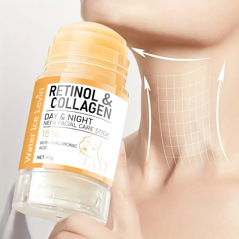 Water Ice Levin Retinol and Collagen facial and neck cream for deep moisturizing, softening, and everyday skin care.
