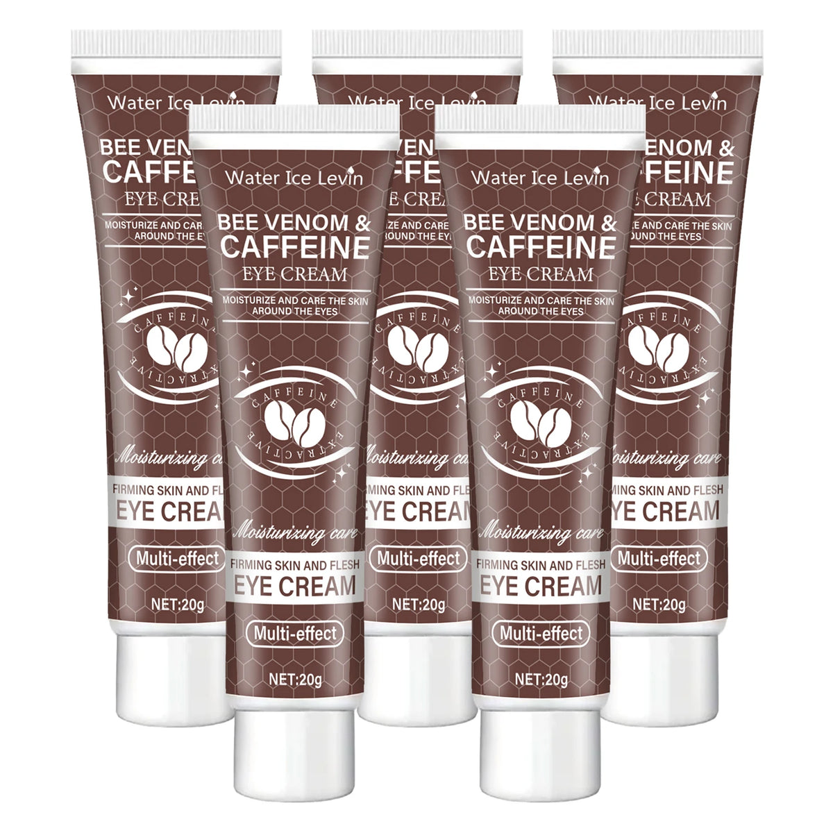 Water Ice Levin powerful caffeine eye cream for dark circles, wrinkle care, and daily anti-aging eye treatment.