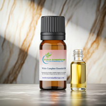 White Camphor Essential Oil for diffuser use, respiratory comfort aromatherapy, and clean purifying home fragrance.