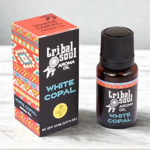 White Copal Tribal Soul aroma oil presented for fragrance and aromatherapy routines.