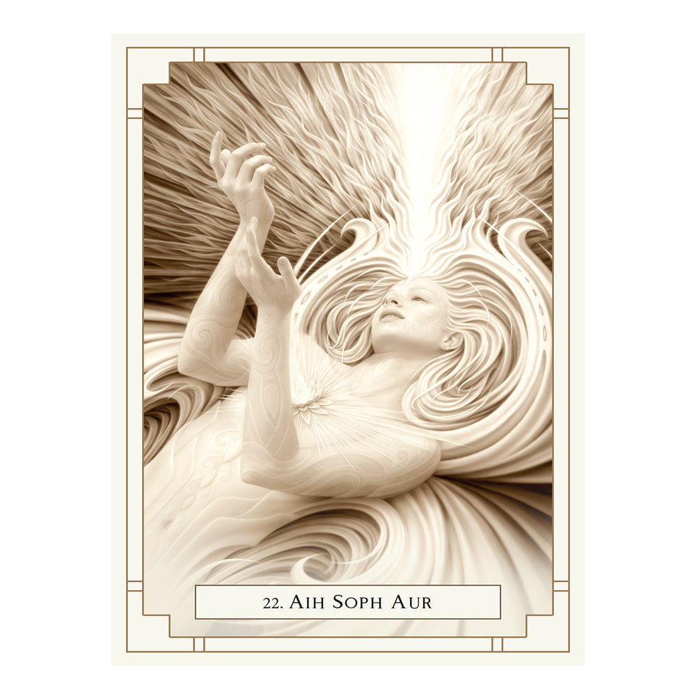 White Light Oracle deck sample card, set D