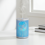 Dream Catcher white metal essential oil diffuser for aromatherapy, relaxing spaces, and daily fragrance use.