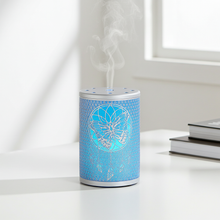 Dream Catcher white metal essential oil diffuser for aromatherapy, relaxing spaces, and daily fragrance use.