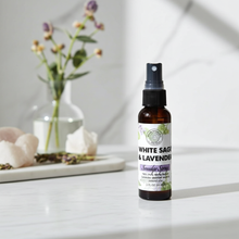 Energy cleansing mist made with white sage and lavender