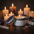 White Sage & Lavender Smudge Candle jar candle for spiritual cleansing, relaxation, and home ritual use.