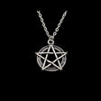 Wiccan pentagram star pendant necklace for everyday jewelry, pagan-inspired accessories, and gift giving.