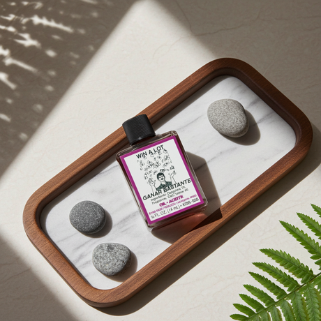 Win A Lot Wish Oil prosperity oil bottle for money drawing, abundance prayer, and spiritual practice.