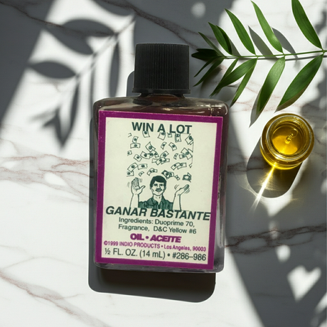 Win A Lot Wish Oil spiritual oil bottle for luck drawing, wish work, and prosperity rituals.