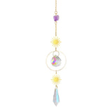 Crystal Prism Sun Catcher & Wind Chime window hanging ornament for capturing sunlight, reflecting colorful prisms, and beautifying living spaces.