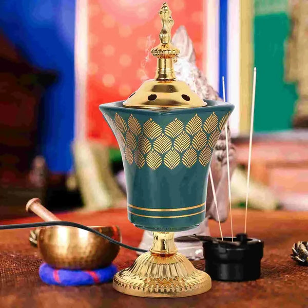 WISH plug-in sandalwood incense burner for burning incense and adding aromatic fragrance to home spaces.