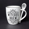 Witches Brew Mug and Spoon Set for tea and coffee, featuring witchy design