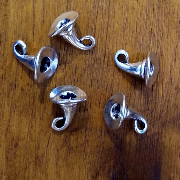 Witches Hat Charm, small size, pendant for jewelry making and altar decoration