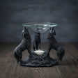 Wolves oil burner for warming fragrance oils and creating a relaxing home atmosphere