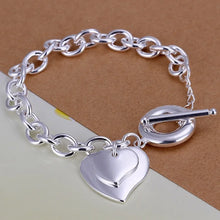 Women’s 925 sterling silver link bracelet for fashion wear, bracelet stacking, and polished everyday looks.