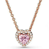 Women’s colorful heart necklace with pendant for casual wear, date night styling, and gift occasions.