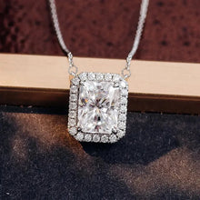 Women’s geometric CZ pendant necklace with sparkling pendant for everyday accessorizing, outfit styling, and gift giving.