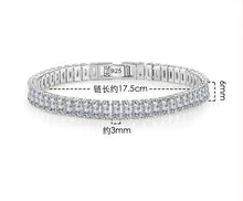 Women’s real moissanite sterling silver bracelet for fashion wear, anniversary gifting, and elegant daily use.