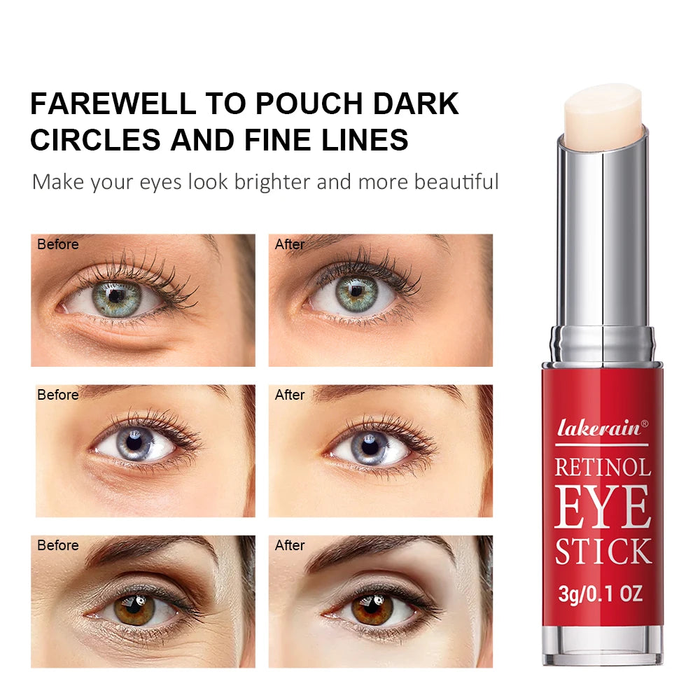 Women’s retinol eye cream stick for under-eye repair, dark circle care, and everyday eye area moisturizing.