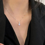Women’s round zircon choker necklace with a polished pendant for daily accessorizing, party looks, and special occasions.