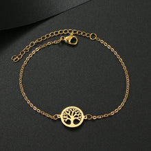Stainless Steel Fortune Tree Charm Bracelet jewelry bracelet for everyday fashion, symbolic use, and special occasion gifting.