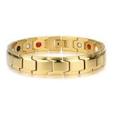 Women’s stainless steel germanium magnetic wrist bracelet for daily styling, comfortable wear, and wellness-focused use.