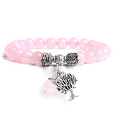 Women’s Tree of Life natural beaded bracelet for everyday accessory wear, bohemian styling, and meaningful personal fashion.