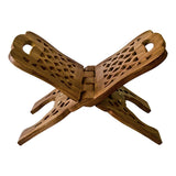 Wooden Book Holder with Handle 15 inch reading stand for holding books, cookbooks, and study materials.