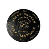 Wooden dowsing pendulum board for divination sessions, spiritual answers, and energy work.